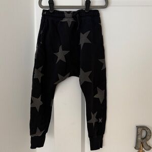 Nununu Black Star Print Kids Joggers